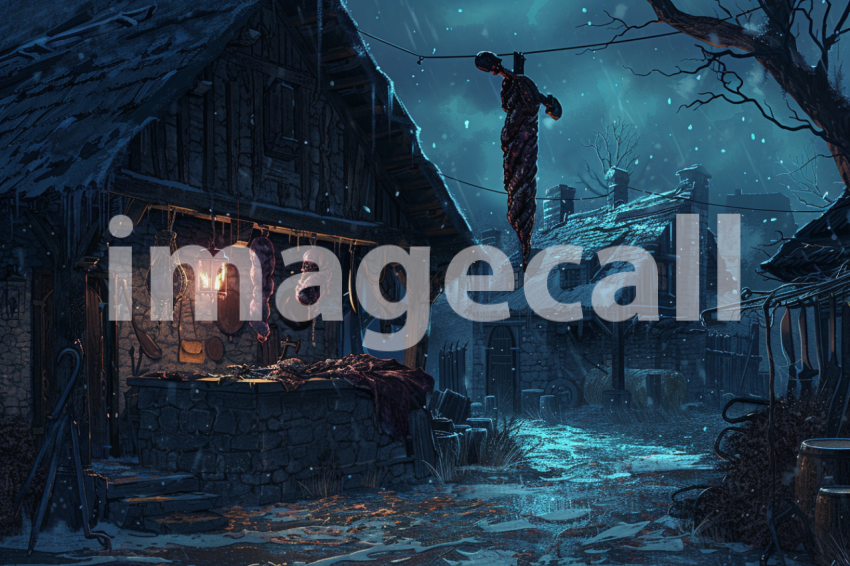 Cspreeti Haunted village butchers shop its cleavers swinging  649fa2f5 e28a 4b9a be96 cb50c9db66d7 3