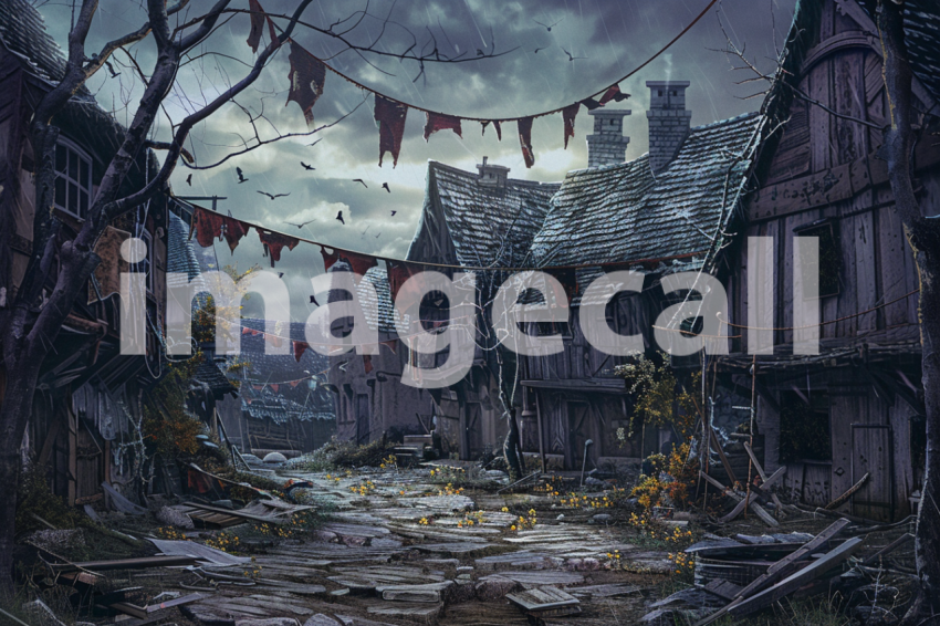 Cspreeti Tattered banners flutter in the haunted village squa b0e0f5ec c7c1 47c4 830d d51ab7fb6afc 1