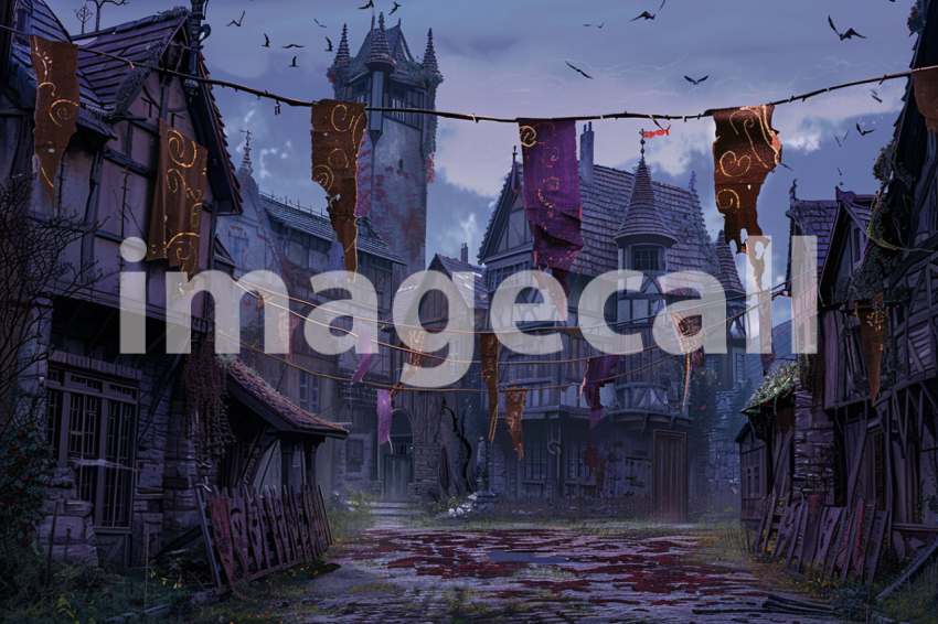 Cspreeti Tattered banners flutter in the haunted village squa b0e0f5ec c7c1 47c4 830d d51ab7fb6afc 2