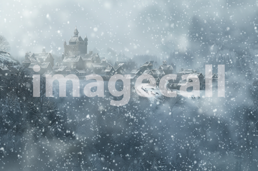 Cspreeti A village enveloped in a silent snowstorm where the  be73afdb 3f16 4eb8 a6ff e445cfaaae9e 2