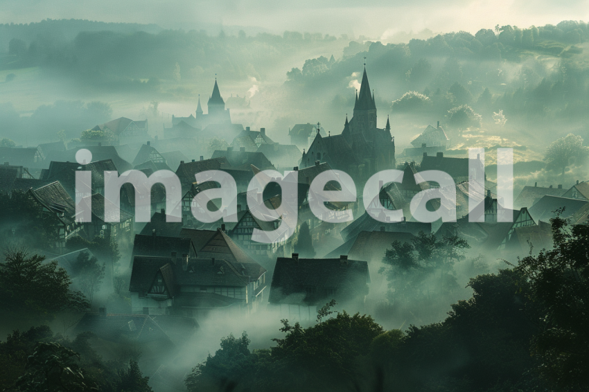 Cspreeti A village enveloped in an early morning mist where t 83308955 d964 4fc7 8411 1dab7daedb2b 3