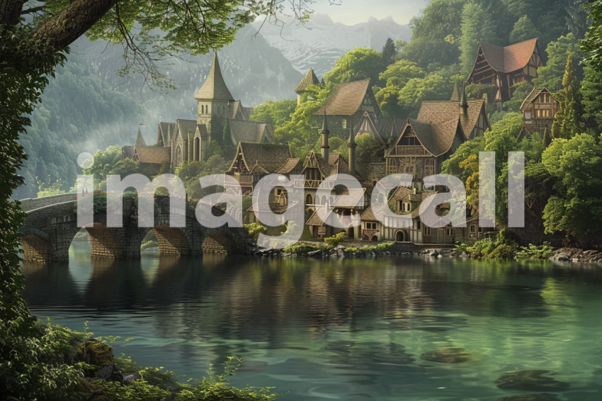 Cspreeti A village surrounded by a shimmering lake its waters 7200b055 2671 4aa7 83e6 d2f7c72ddf8e 0