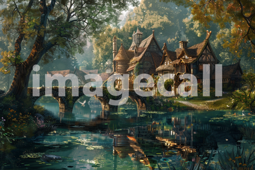 Cspreeti A village surrounded by a shimmering lake its waters 7200b055 2671 4aa7 83e6 d2f7c72ddf8e 3