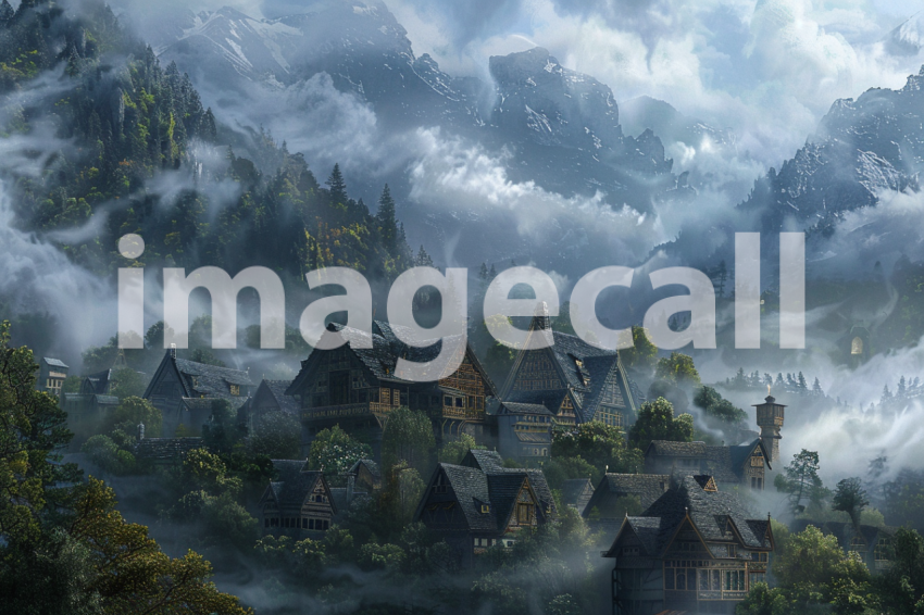 Cspreeti A village surrounded by mist shrouded hills their pe aa4f0a8b 8aa9 4fae 8a12 1c3eb3702bf8 0