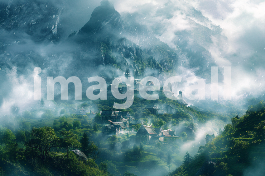 Cspreeti A village surrounded by mist shrouded hills their pe aa4f0a8b 8aa9 4fae 8a12 1c3eb3702bf8 2