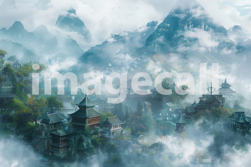 Cspreeti A village surrounded by mist shrouded hills their pe aa4f0a8b 8aa9 4fae 8a12 1c3eb3702bf8 3