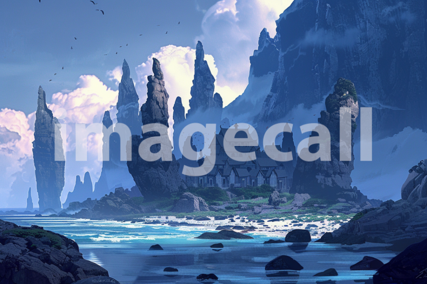 Cspreeti A village surrounded by towering sea stacks and rock 24d82a52 cbfa 4f4c b993 1cdf384614b5 2
