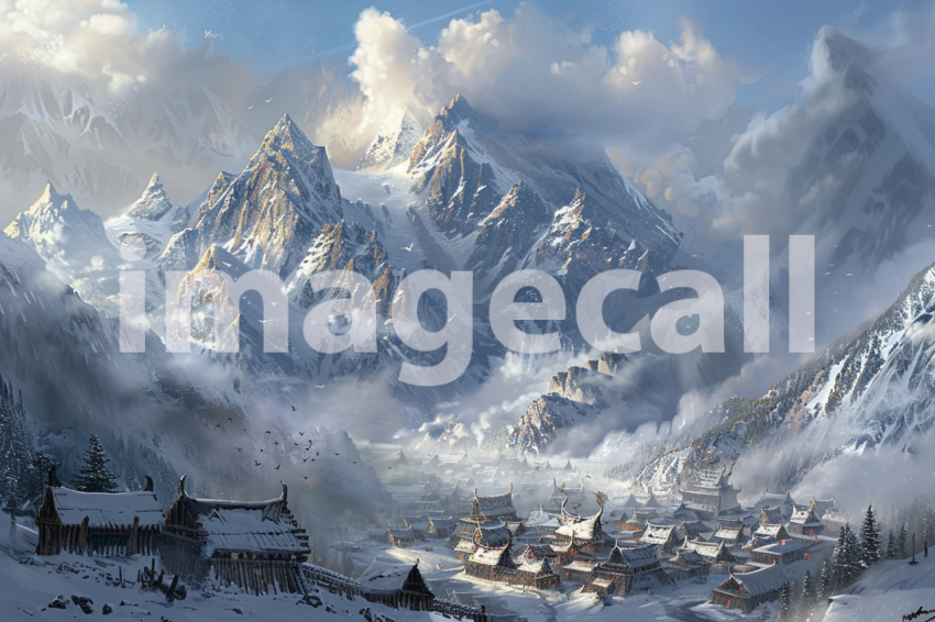 Cspreeti A village surrounded by towering snow capped mountai c8210991 6160 4e8d b852 13379fb46d8f 1