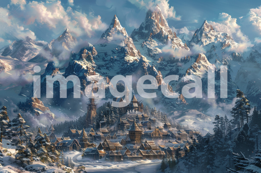 Cspreeti A village surrounded by towering snow capped mountai c8210991 6160 4e8d b852 13379fb46d8f 2