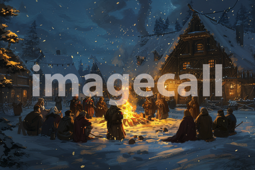 Cspreeti Elderly villagers gather around a crackling bonfire  186dd078 26eb 46c8 91f0 b5977fa5235b 2