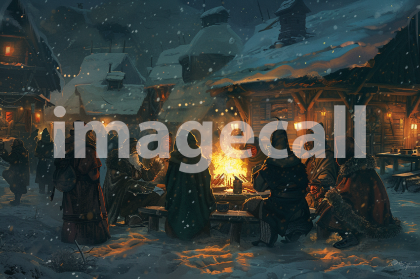 Cspreeti Elderly villagers gather around a crackling bonfire  186dd078 26eb 46c8 91f0 b5977fa5235b 0