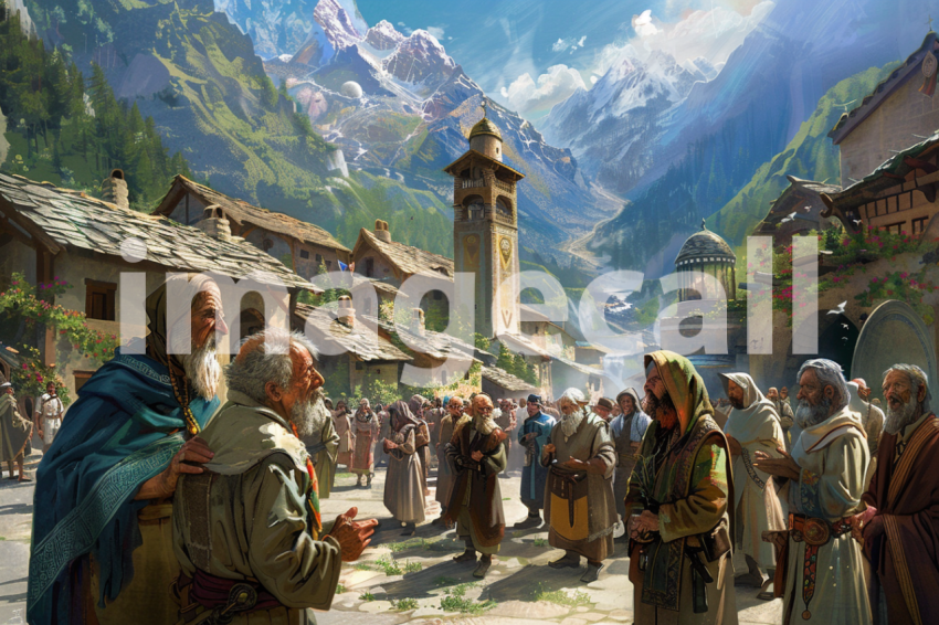 Cspreeti Elderly villagers gather in the village square their 02a8c0ac 87e2 44c5 a00f bda5bc189e51 0