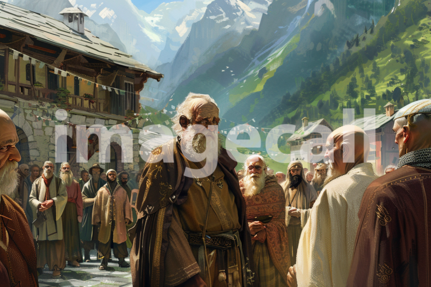 Cspreeti Elderly villagers gather in the village square their 02a8c0ac 87e2 44c5 a00f bda5bc189e51 2