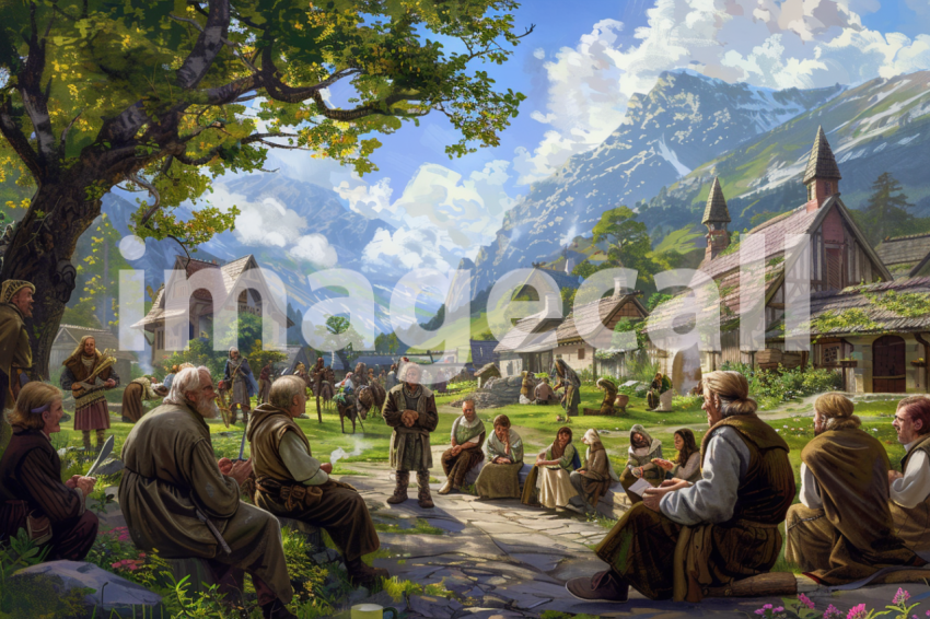 Cspreeti Elderly villagers gather in the village square to sh 02c64031 60a4 4833 9658 8d04b5d71437 0