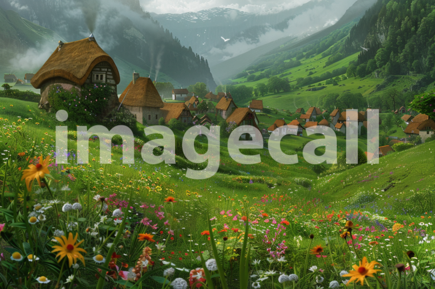 Cspreeti The village nestled in a lush green valley its thatc af93bc38 9f73 4d69 9eac 287aa135a98f 0