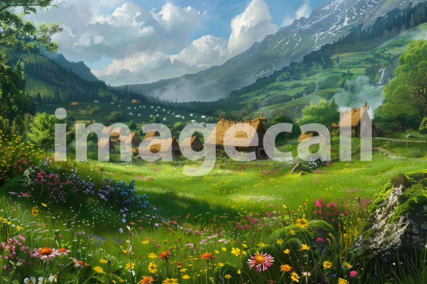 Cspreeti The village nestled in a lush green valley its thatc af93bc38 9f73 4d69 9eac 287aa135a98f 1