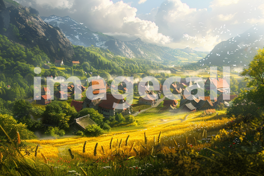 Cspreeti The village nestled in a lush valley its quaint cott 7fadadd9 106e 40e6 ae35 469873ecb758 1