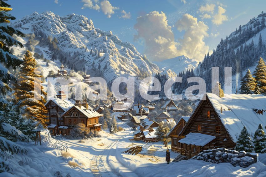 Cspreeti The village nestled in a snowy valley its charming w 5e710abb 370c 4fb2 a9f6 4834cbe3db66 0
