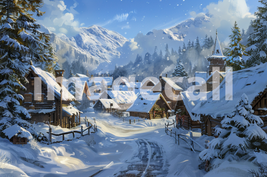 Cspreeti The village nestled in a snowy valley its charming w 5e710abb 370c 4fb2 a9f6 4834cbe3db66 2