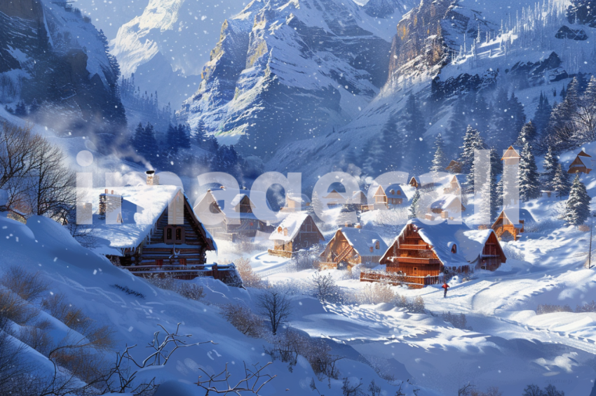 Cspreeti The village nestled in a snowy valley its charming w 5e710abb 370c 4fb2 a9f6 4834cbe3db66 3