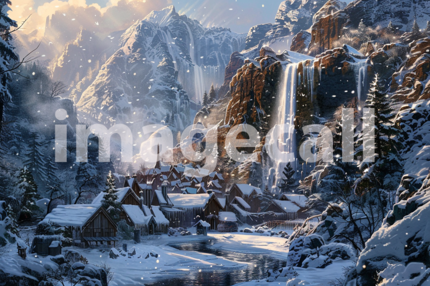 Cspreeti The villages frozen waterfall is a stunning sight it 2a135250 c3a7 440f bac8 9e14e0bfaadf 0