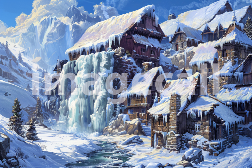 Cspreeti The villages frozen waterfall is a stunning sight it 2a135250 c3a7 440f bac8 9e14e0bfaadf 2
