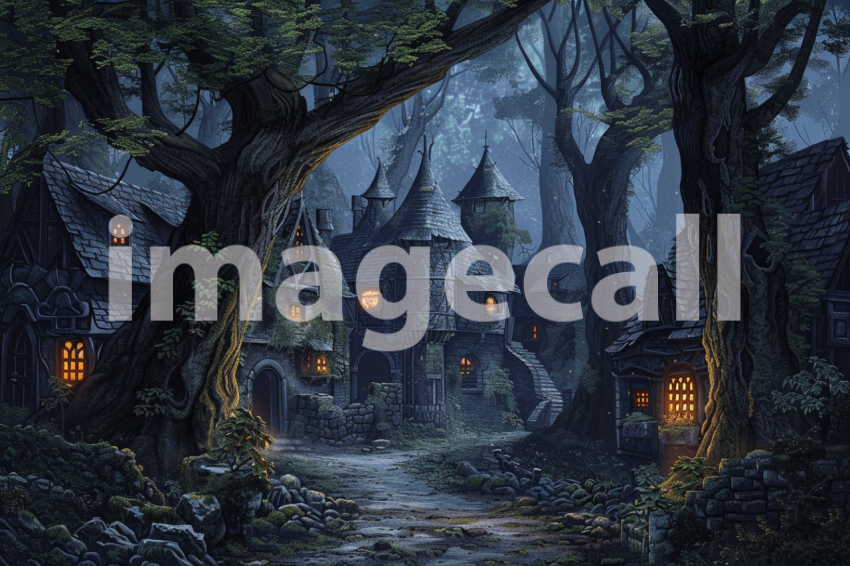 Cspreeti A haunted village nestled at the edge of a forebodin bc8dcdce e5ad 4cec 8cb8 888e61a406ad 0