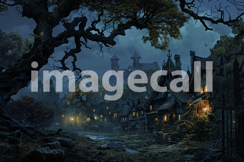 Cspreeti A haunted village nestled at the edge of a forebodin bc8dcdce e5ad 4cec 8cb8 888e61a406ad 1