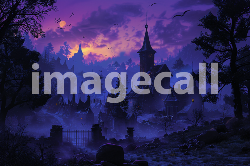 Cspreeti A haunted village shrouded in perpetual twilight the 30525dc5 abed 4a2b a650 2b9454280e97 2