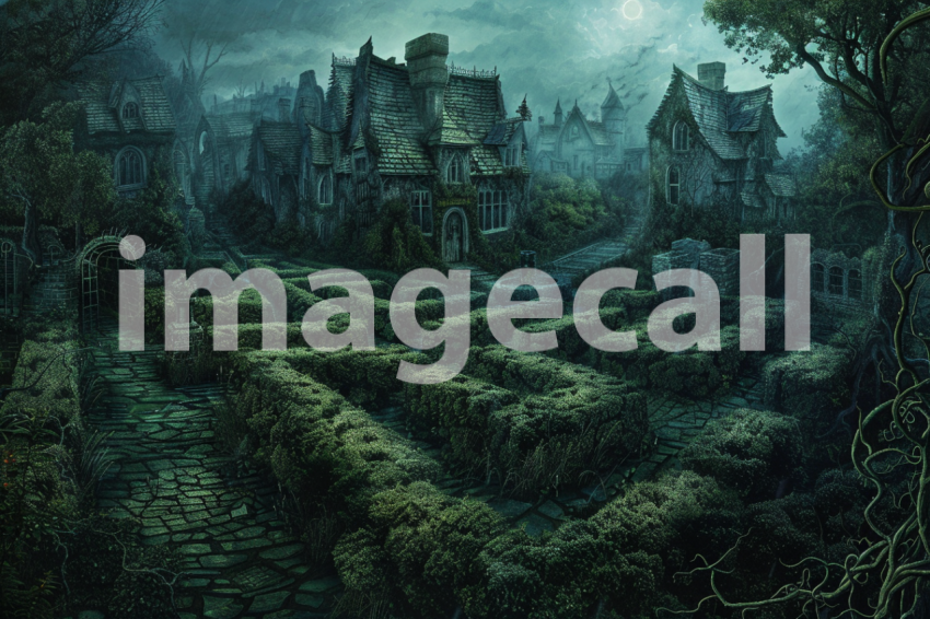 Cspreeti A haunted village surrounded by an ancient overgrown 3d29ae36 dd97 46ce 9f24 7b81ebdf98a3 3