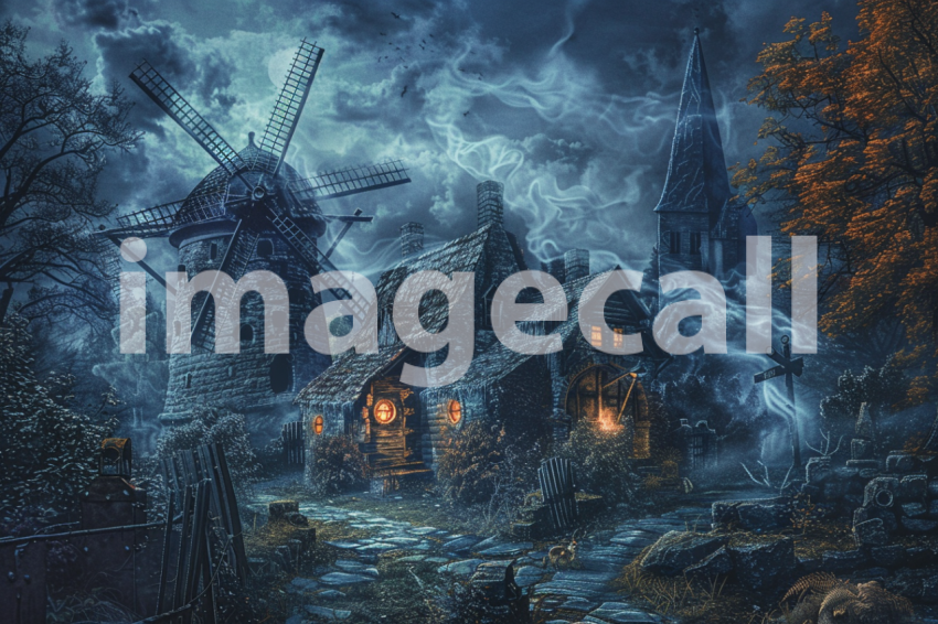 Cspreeti Ghostly whispers fill the haunted village windmill i be245706 590a 4229 b460 e2e47a3b6dd6 0