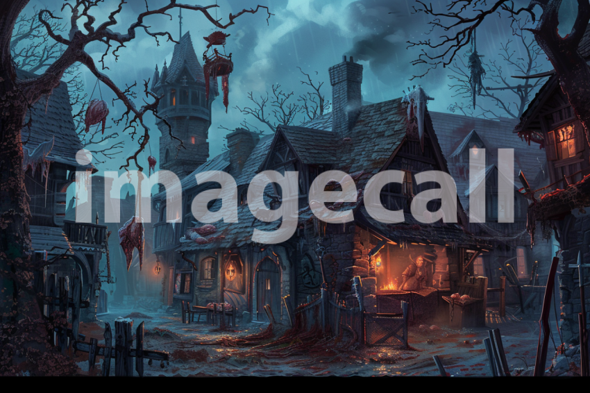 Cspreeti Haunted village butchers shop its cleavers swinging  60d8120e 4dce 45b4 a31c 48225398ac7e 0