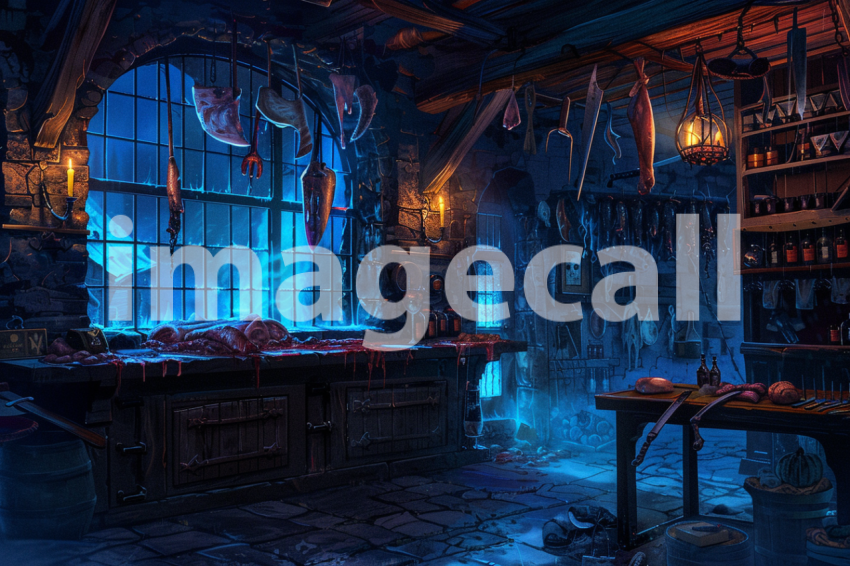 Cspreeti Haunted village butchers shop its cleavers swinging  60d8120e 4dce 45b4 a31c 48225398ac7e 2