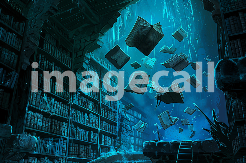 Cspreeti Haunted village library where books float from shelv b0645278 2ab3 4e2d 8f6d f1c312f1eb72 3