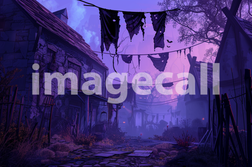 Cspreeti Tattered banners flutter in the haunted village squa 96c5c687 4626 40e4 8613 7b6676e5d478 3