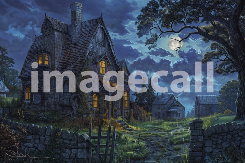 Cspreeti The haunted farmhouse its windows glowing with an ot 8ce509e1 8a17 415c b846 b7522871c2d9 1