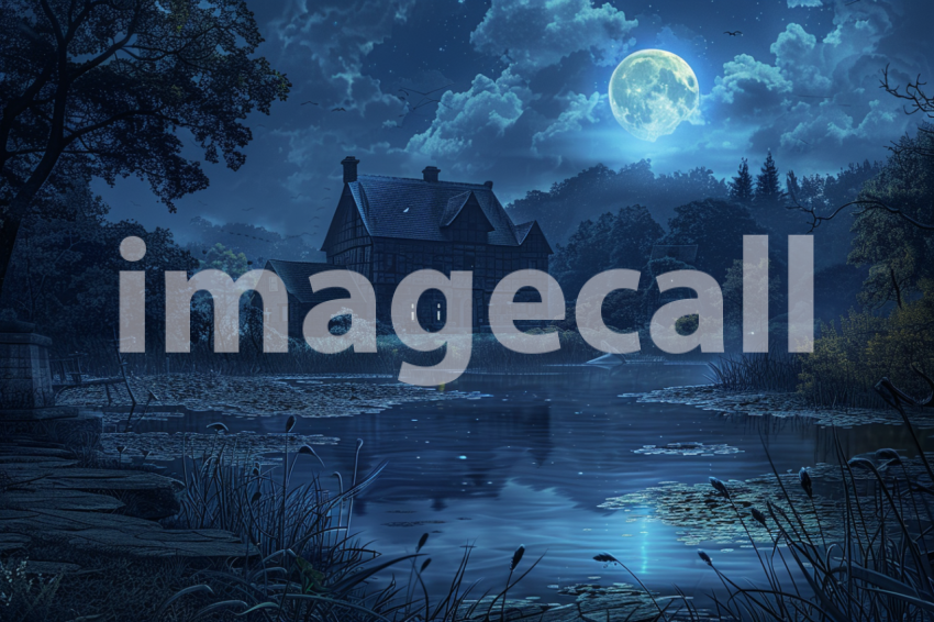 Cspreeti The haunted village millpond reflects the pale moonl 112d94a3 19bf 42a3 804e 793b50c634b9 1