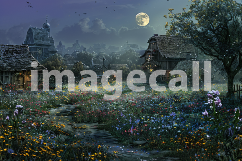 Cspreeti A village surrounded by fields of wildflowers that b a1851109 77ca 4c68 88fc 34508ed001b1 0