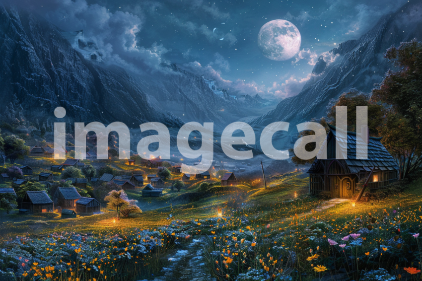 Cspreeti A village surrounded by fields of wildflowers that b a1851109 77ca 4c68 88fc 34508ed001b1 3