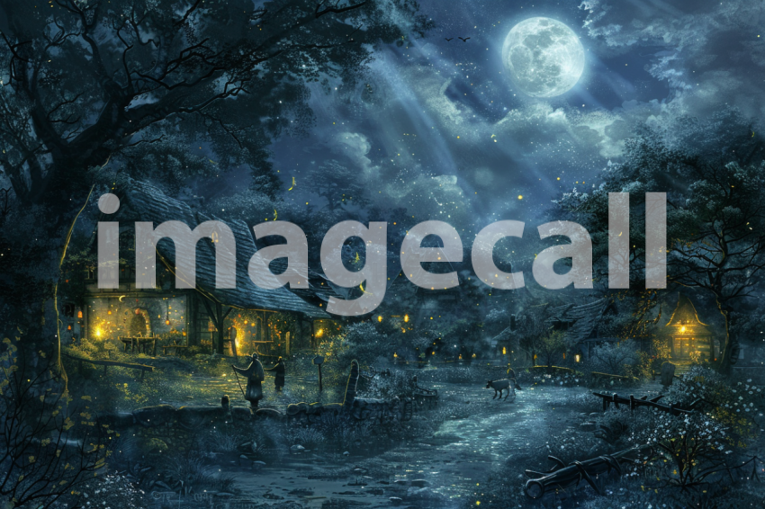 Cspreeti Children play beneath the silver beams of the full m 5c0cae83 eb36 436d 98e1 797e1353d32e 2