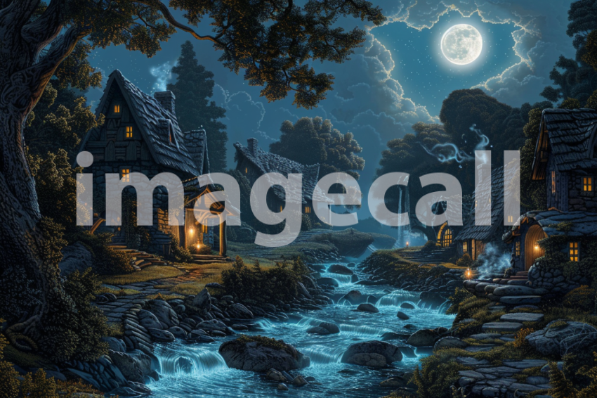 Cspreeti The villages winding river reflects the full moons r 5a0f4e0c 7bd9 48a7 bfbb 893053e64c96 0