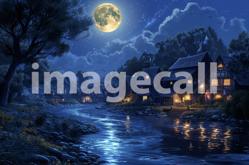 Cspreeti The villages winding river reflects the full moons r 5a0f4e0c 7bd9 48a7 bfbb 893053e64c96 1