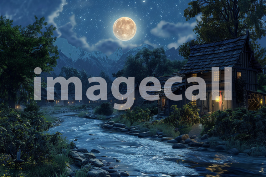 Cspreeti The villages winding river reflects the full moons r 5a0f4e0c 7bd9 48a7 bfbb 893053e64c96 3