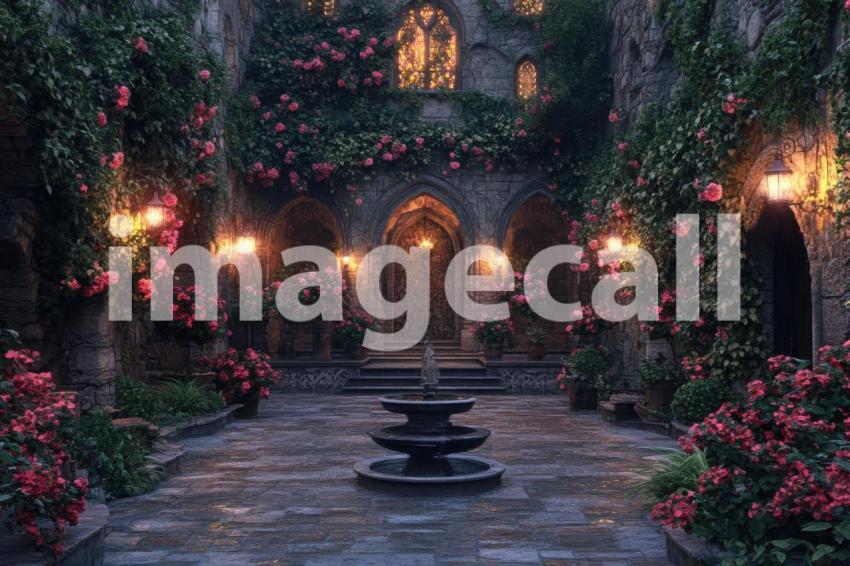 FN0011   Romantic Castle Courtyard (3)