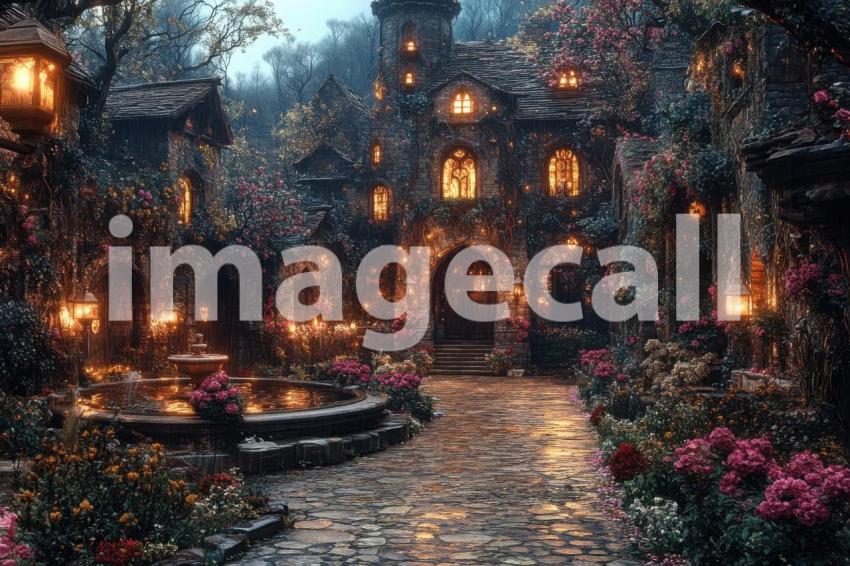 FN0011   Romantic Castle Courtyard (6)