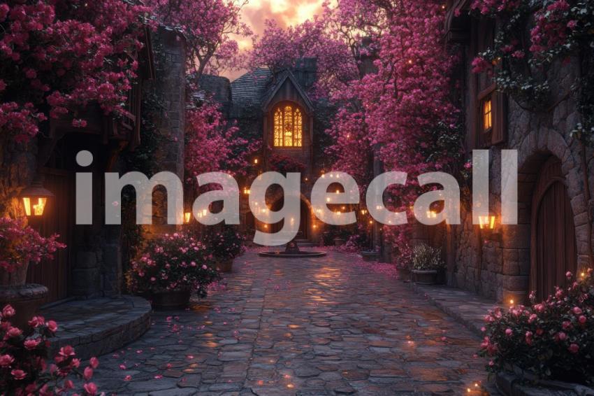 FN0011   Romantic Castle Courtyard (7)