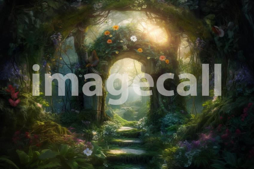 A005 Fantasy Forest Arch Backdrops (1)