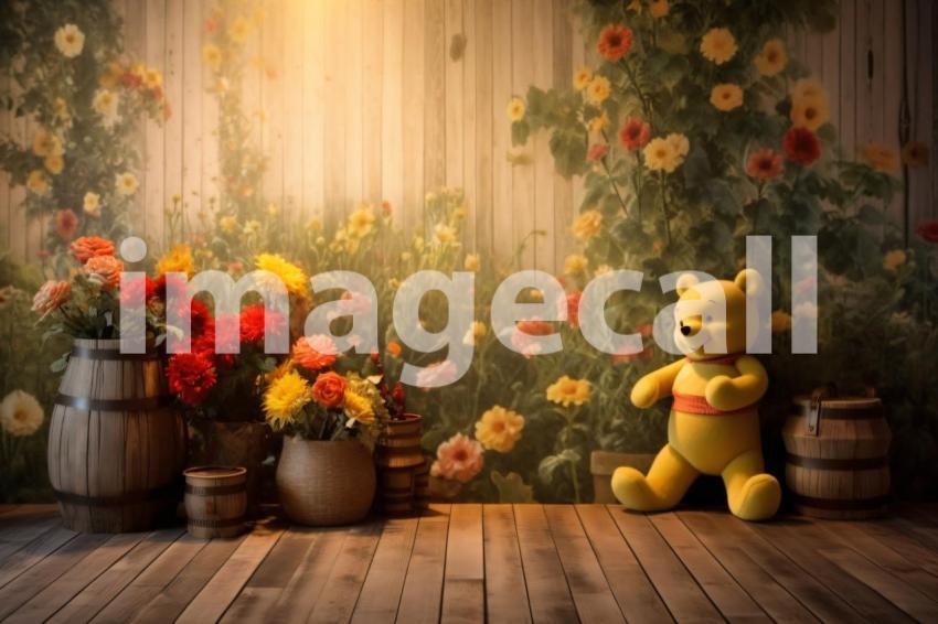 A099 Winnie the Pooh by Destiny Backdrops (4)