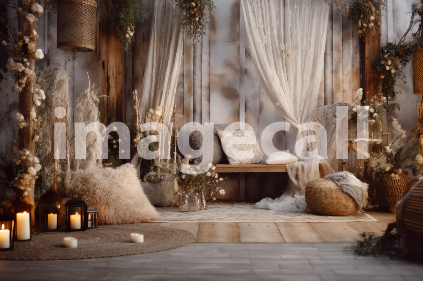 A057 Romantic Boho Rustic Backdrops   Set 1 (2)