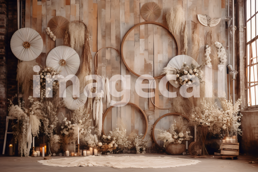 A057 Romantic Boho Rustic Backdrops   Set 1 (3)